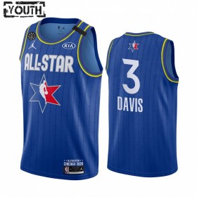 Dres NBA Los Angeles Lakers Anthony Davis 3 2020 All-Star Jordan Brand Plava Swingman - Dječji